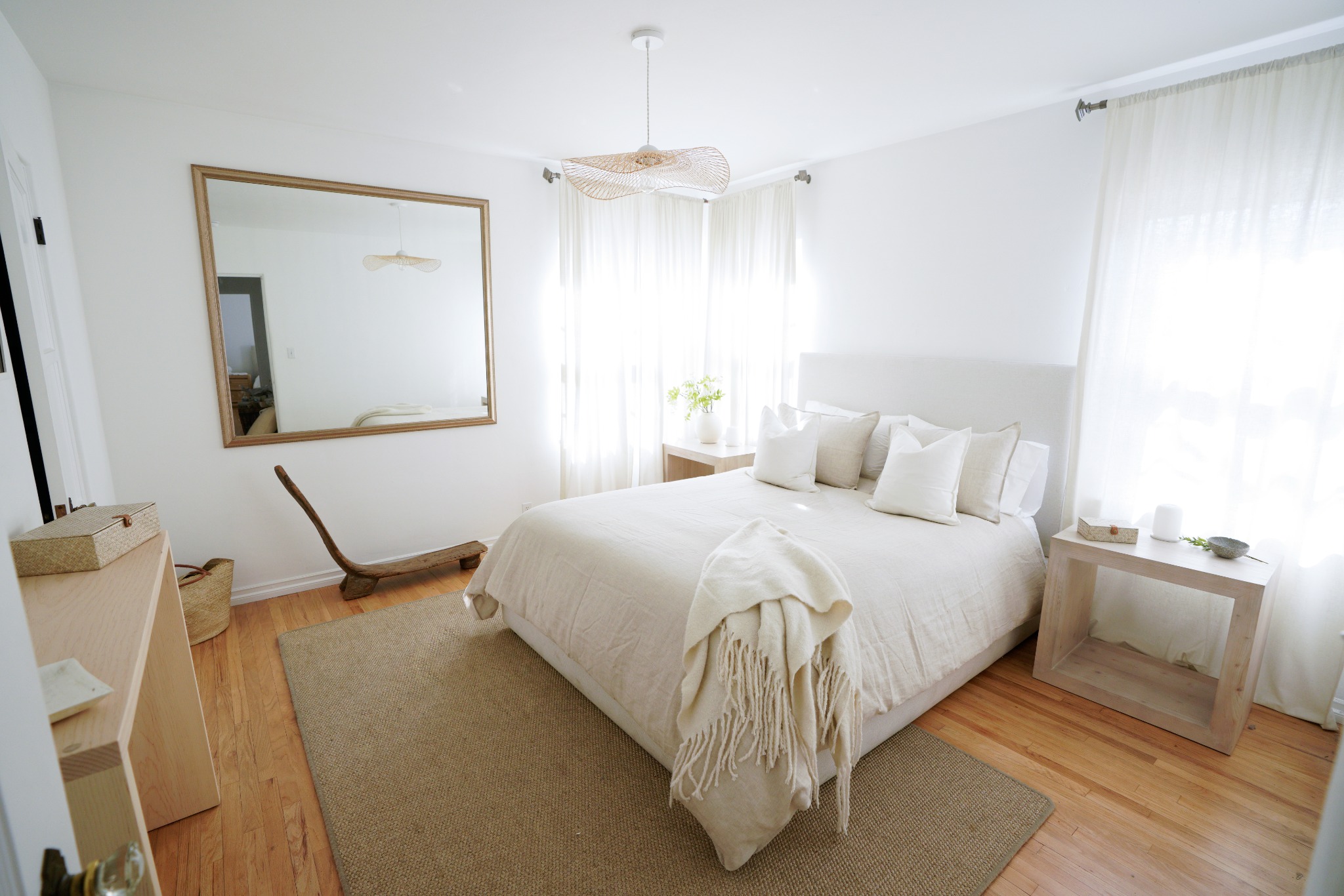 Primary bedroom at Amani Residence, North Hollywood